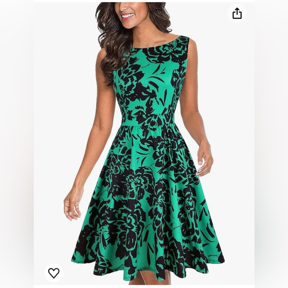Vintage 1950s Tea Dress- large